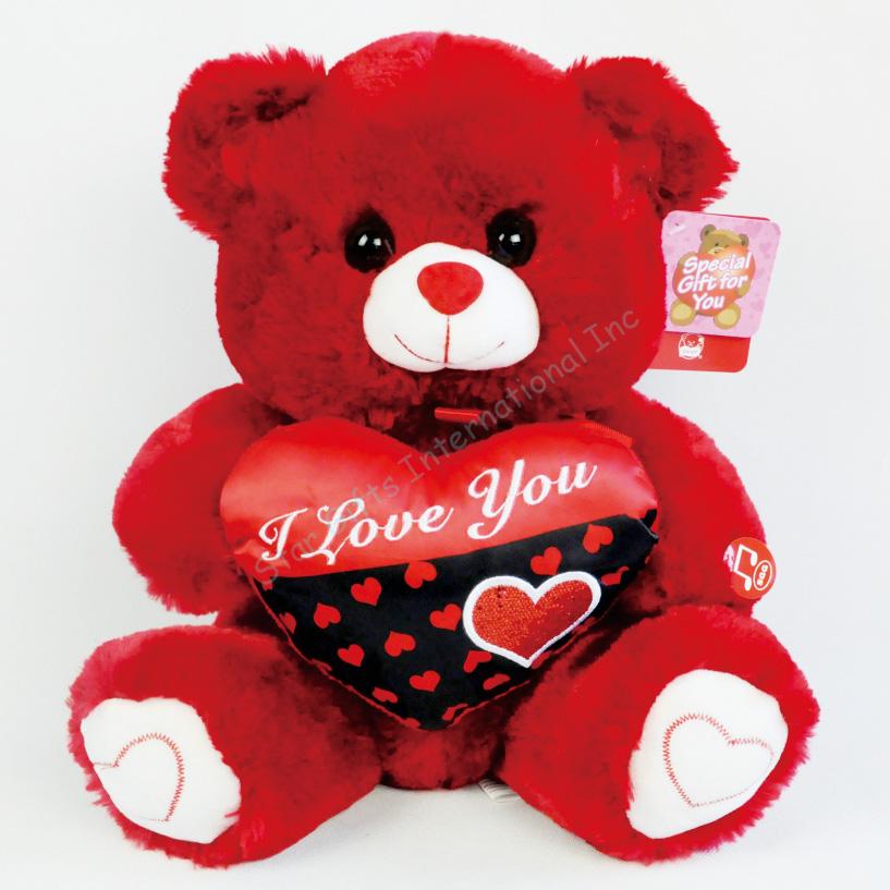 24oz Starbies Pink Teddy Bear With Hearts - Willow Love Bug Designs